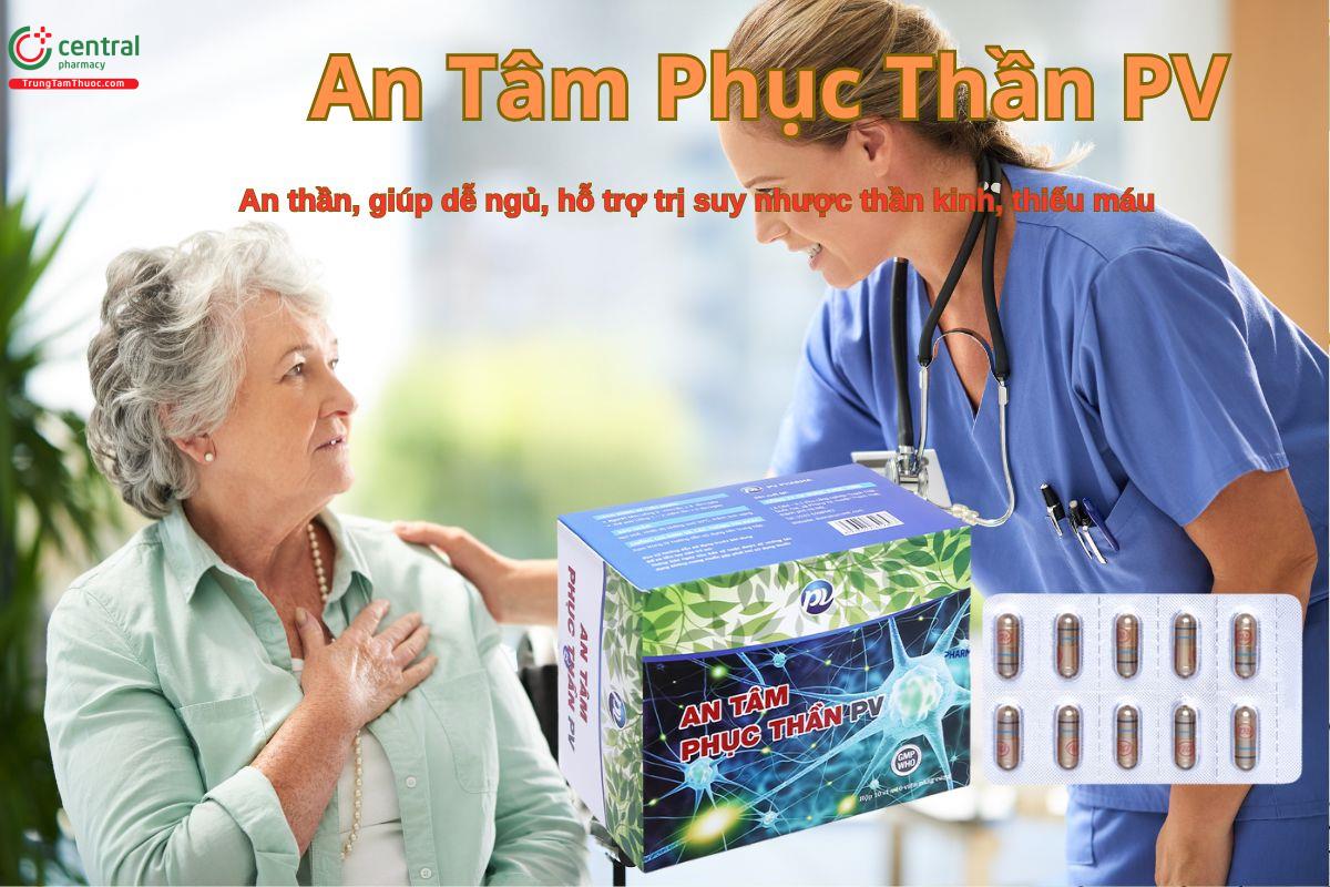 Thuốc An Tâm Phục Thần PV giúp an thần, giảm căng thẳng