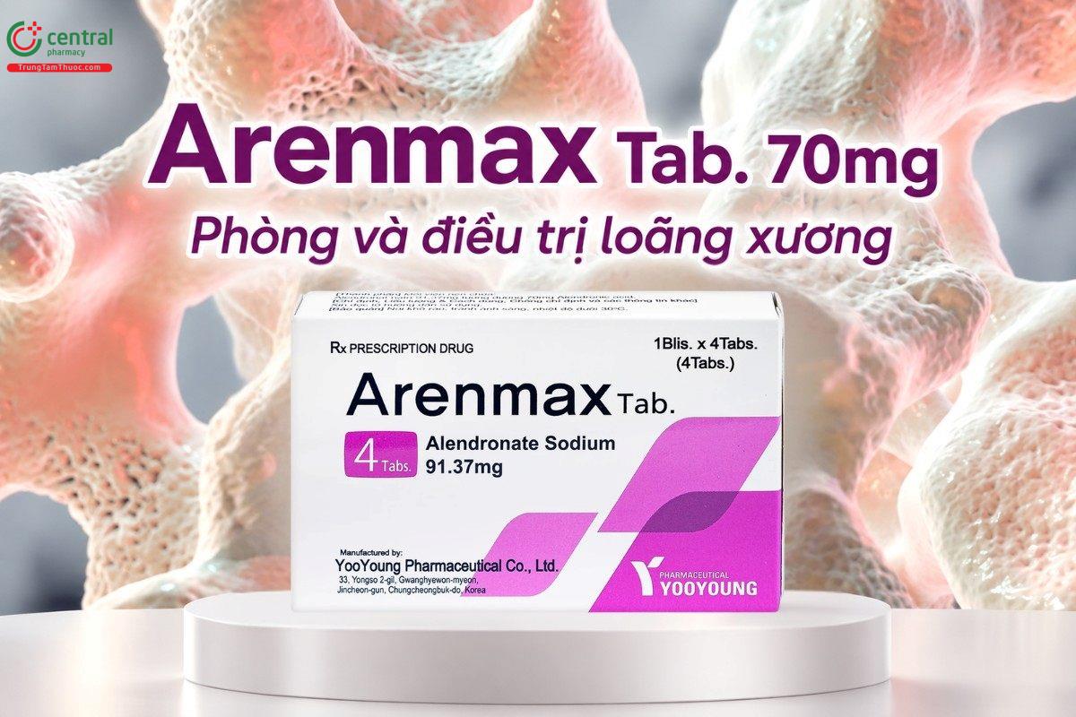 Chỉ định của thuốc Arenmax Tab. 70mg