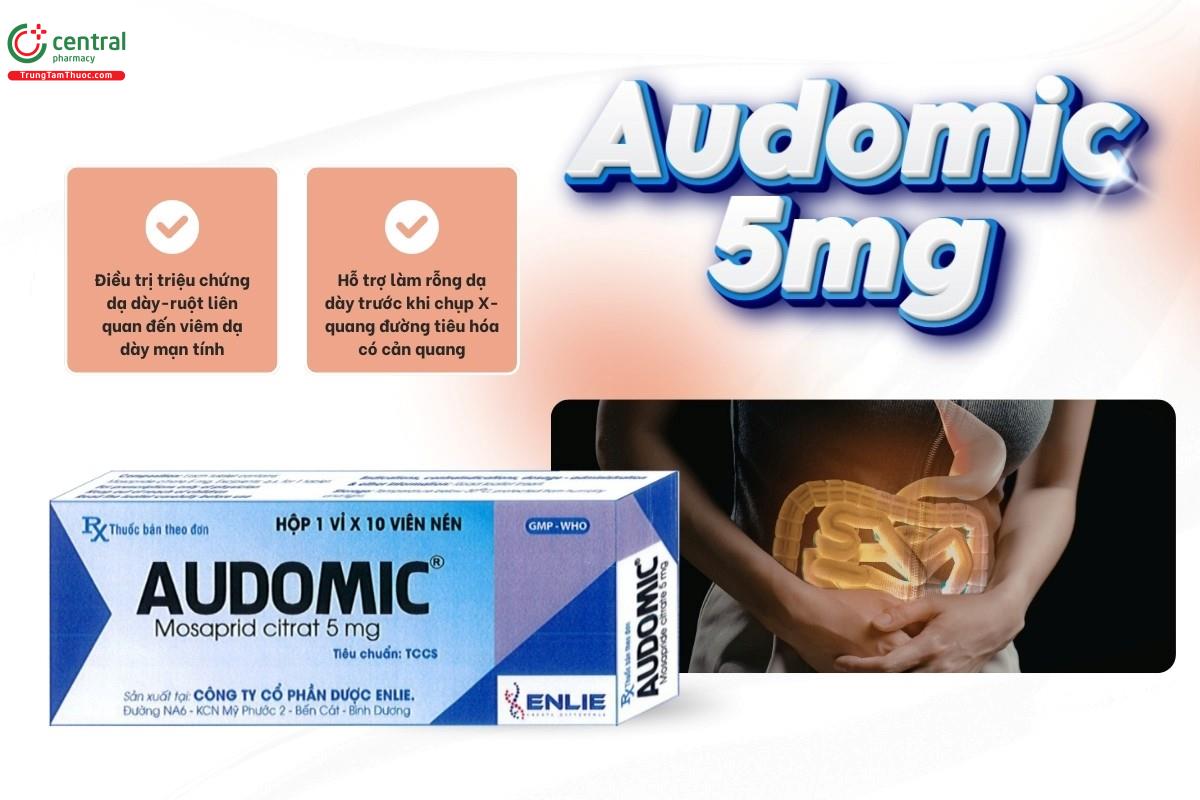 Chỉ định của thuốc Audomic 5mg