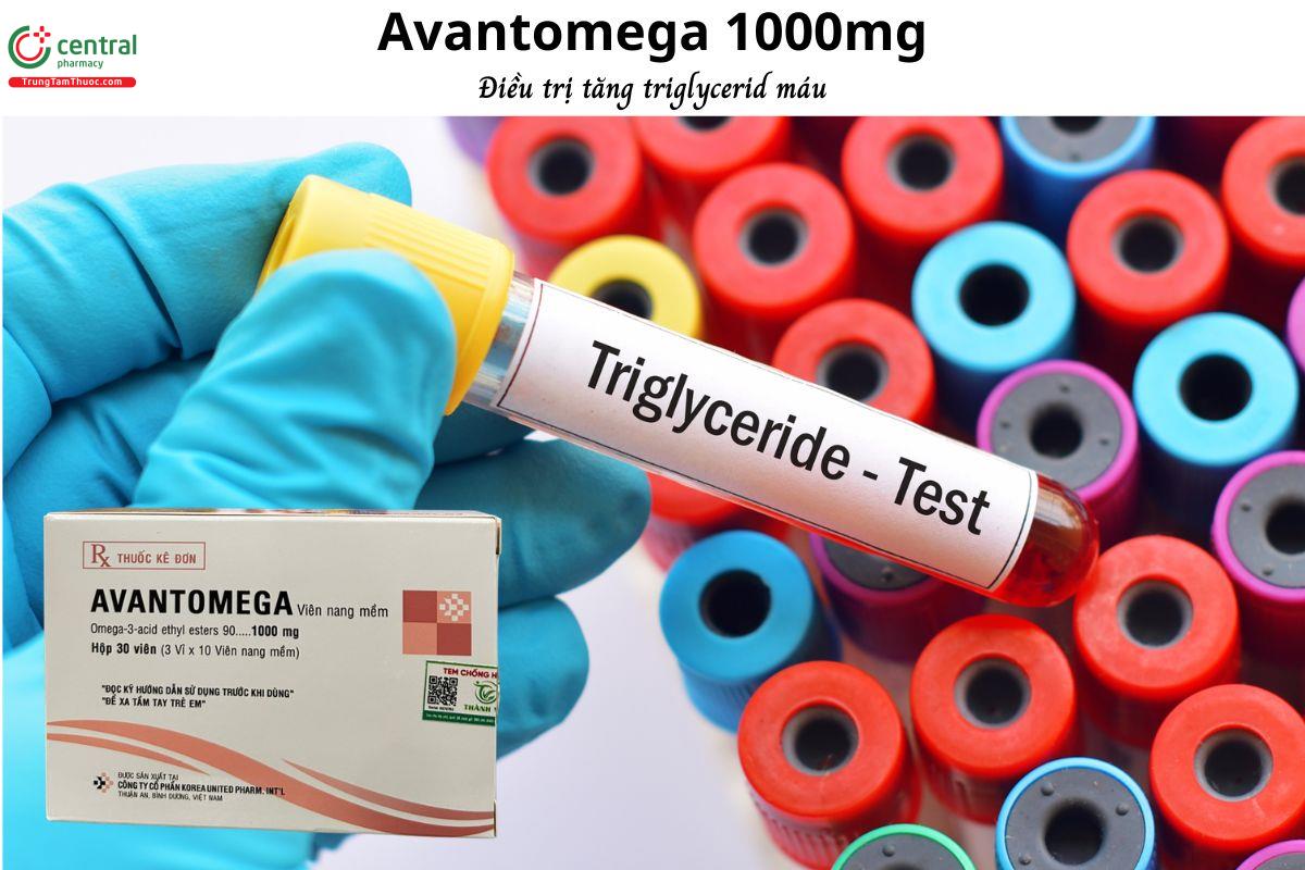 Thuốc Avantomega 1000mg điều trị tăng triglyceride, ngừa vấn đề về tim mạch
