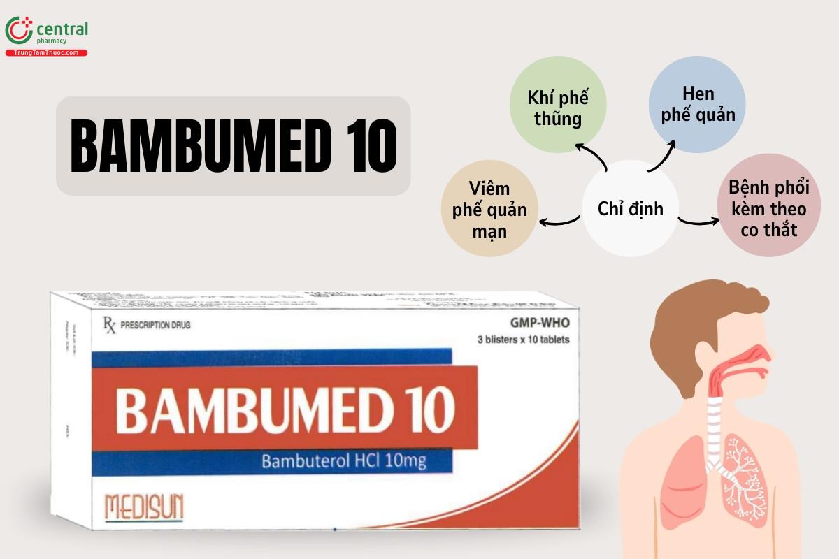 Chỉ định của thuốc Bambumed 10