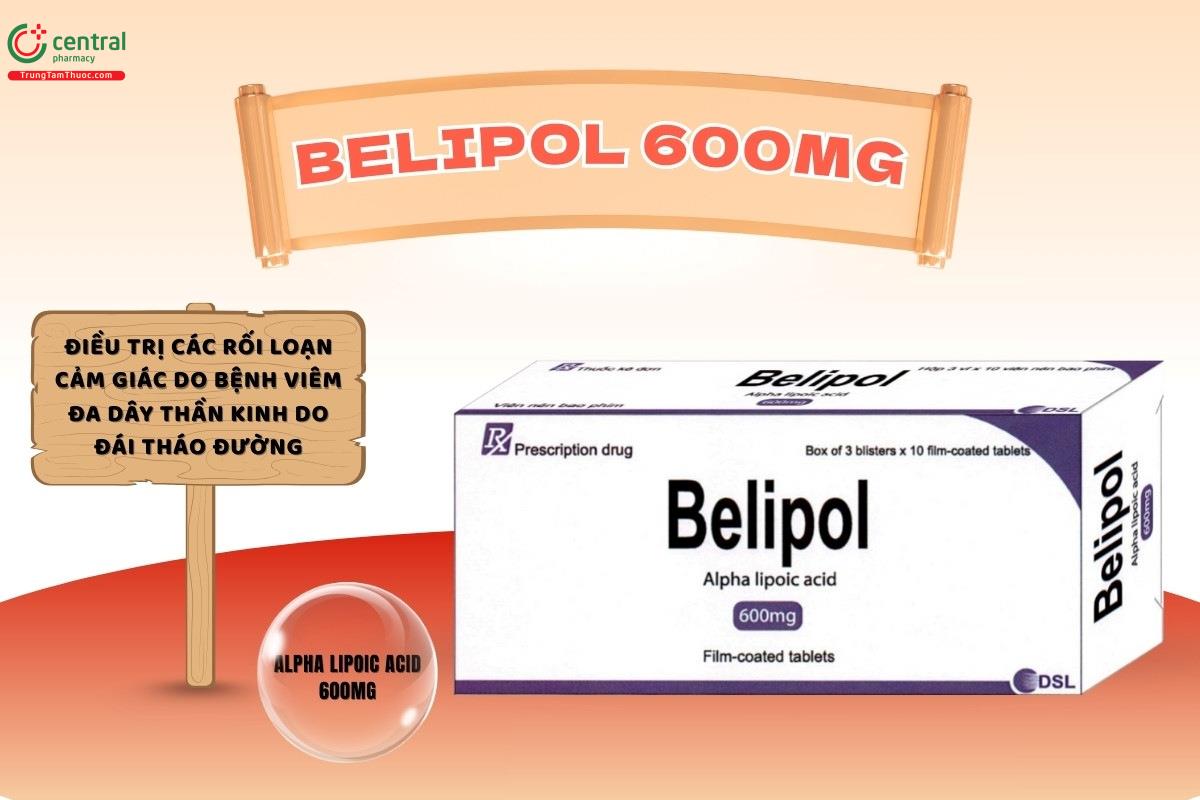 Chỉ định của thuốc Belipol 600mg