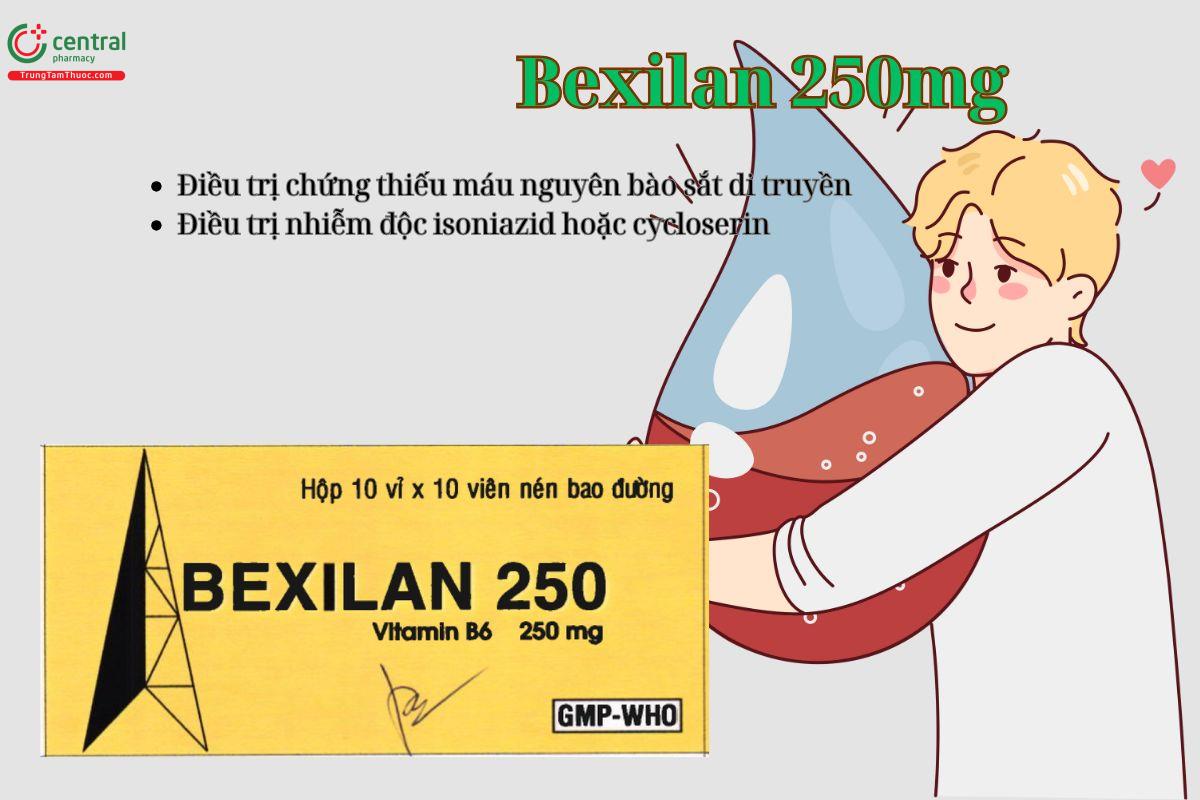 Thuốc Bexilan 250mg điều trị bệnh thiếu máu nguyên bào sắt di truyền