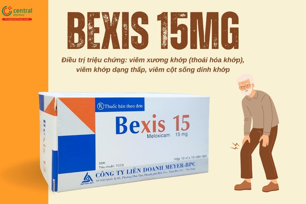 Chỉ định của thuốc Bexis 15mg