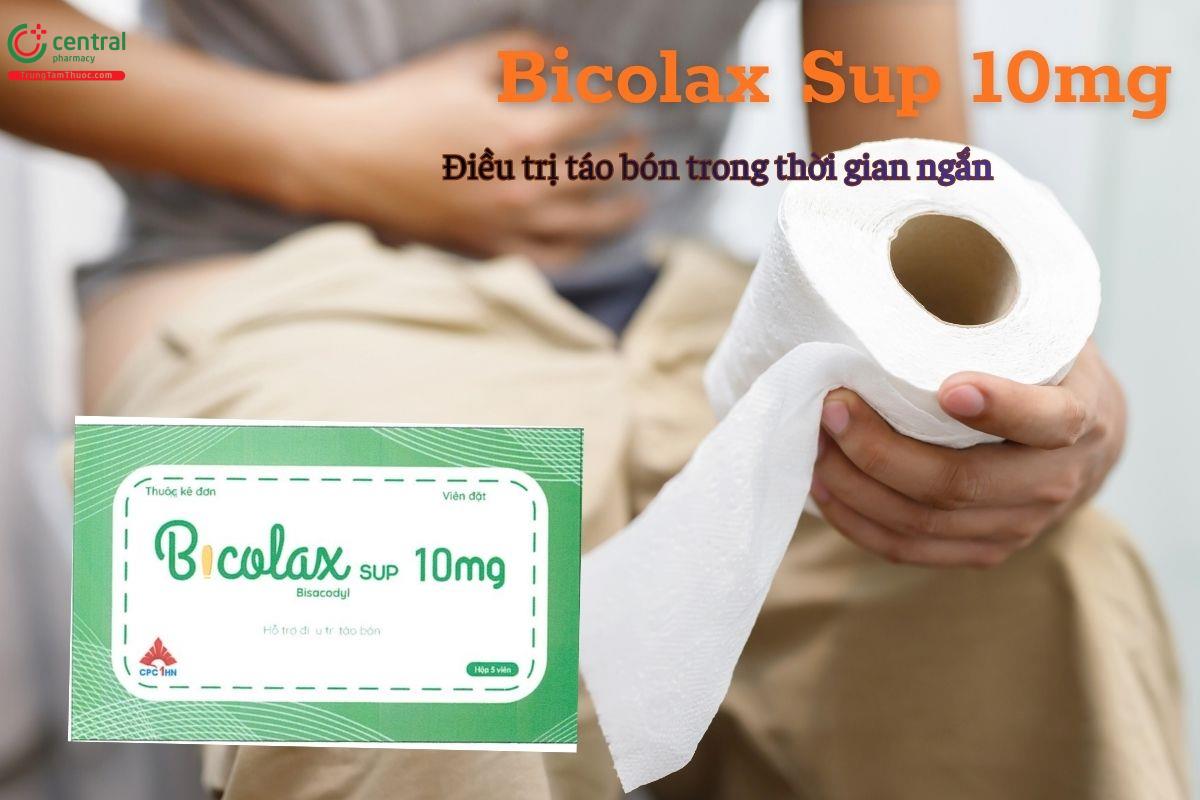Thuốc Bicolax Sup 10mg điều trị táo bón trong thời gian ngắn