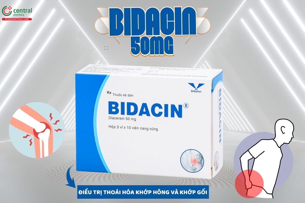Chỉ định của thuốc Bidacin 50mg
