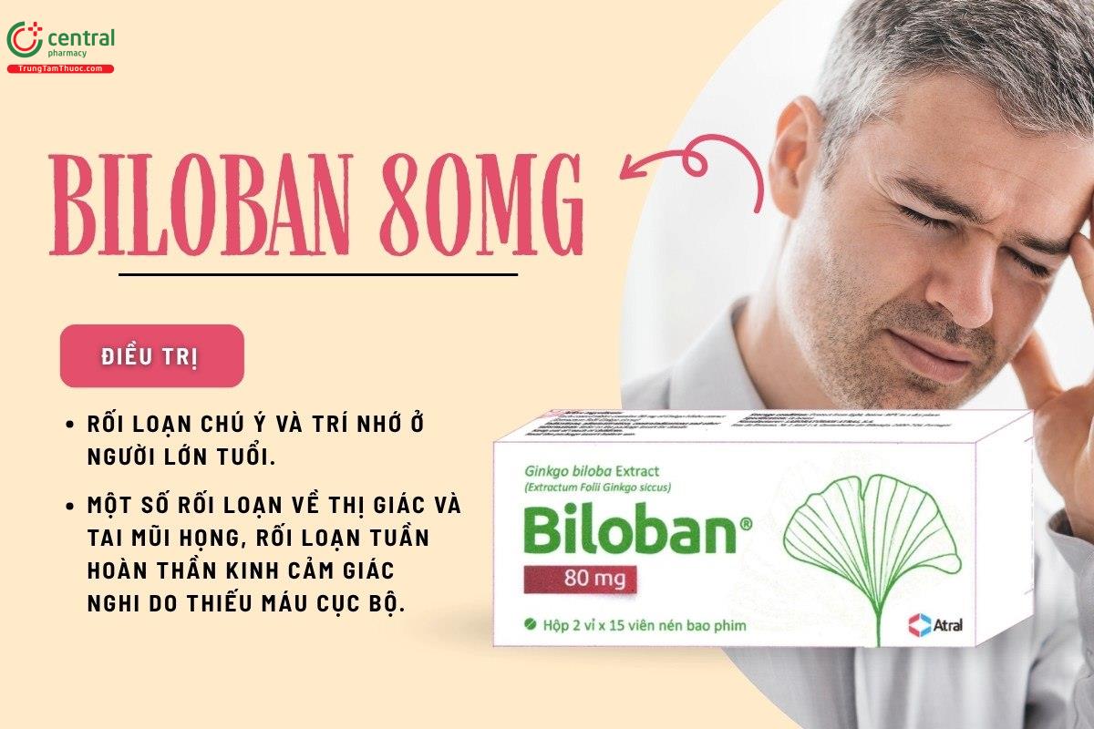 Chỉ định của thuốc Biloban 80mg