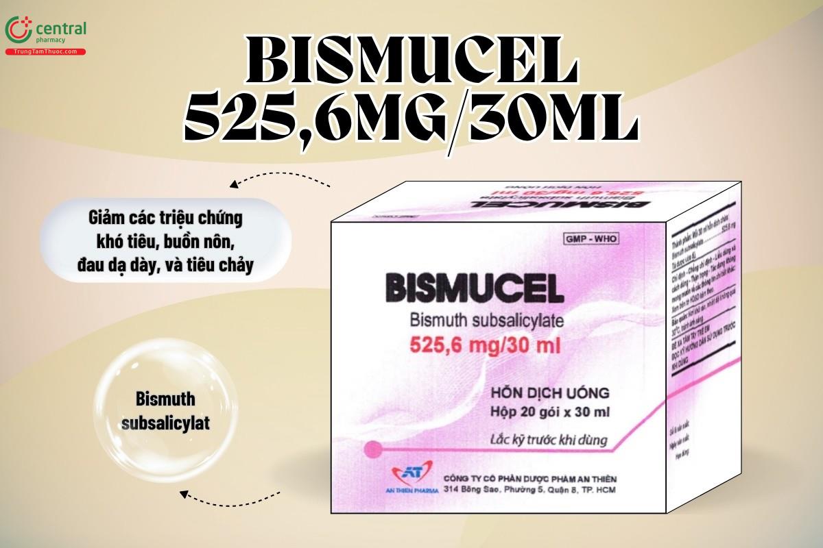Chỉ định của thuốc Bismucel 525,6mg/30ml