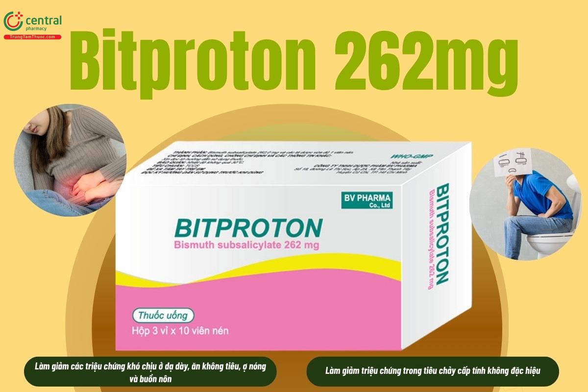 Chỉ định của thuốc Bitproton 262mg