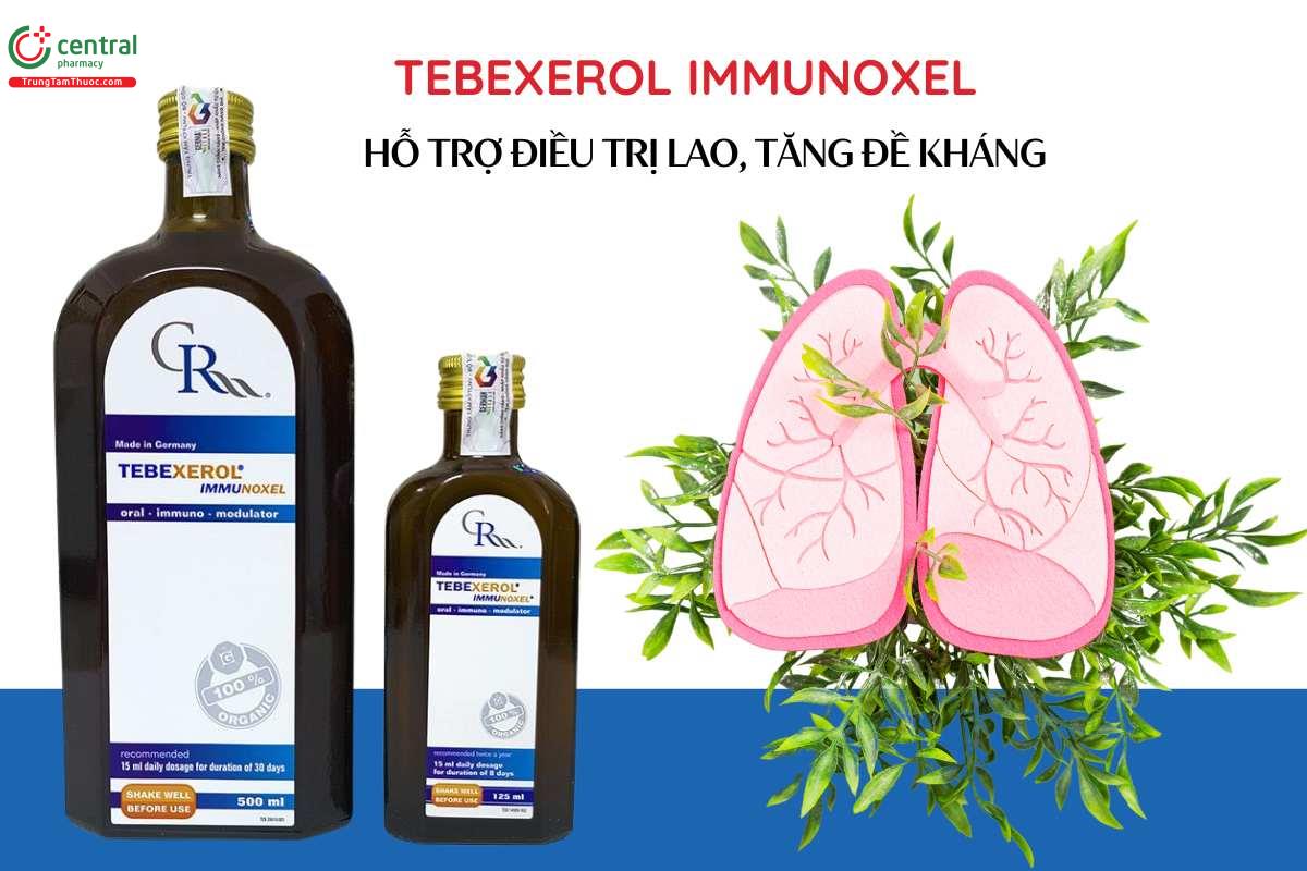 Tebexerol Immunoxel tăng cường đề kháng phổi