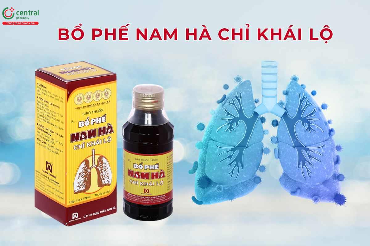 Siro ho Bổ phế Nam Hà Chỉ Khái Lộ giúp bổ phổi cho trẻ