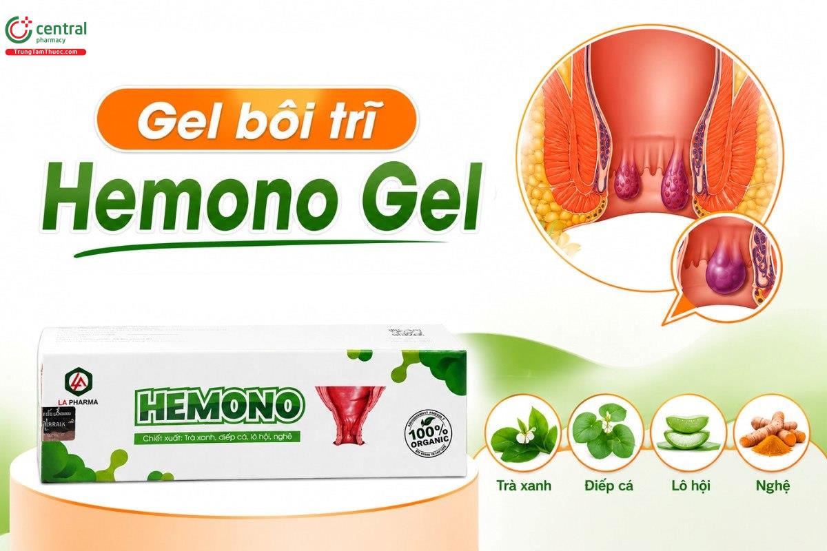 Gel bôi trĩ Hemono Gel
