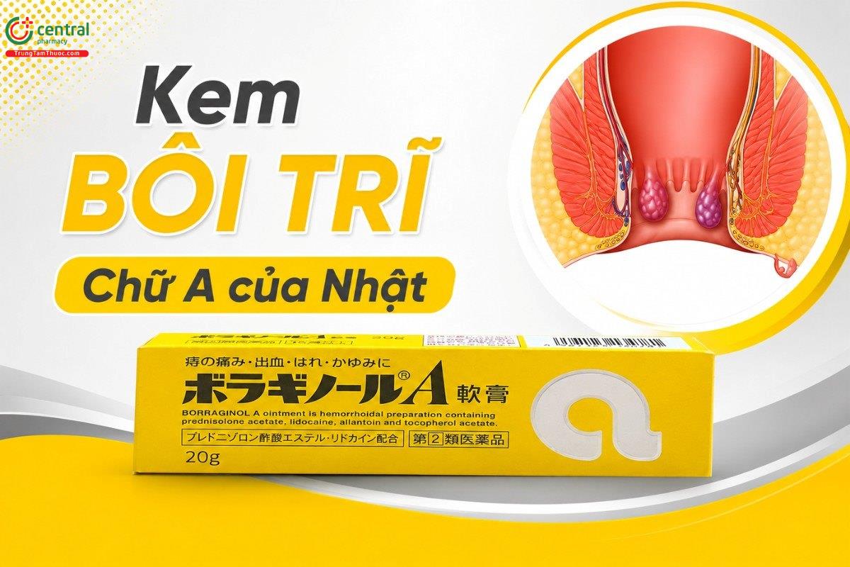Kem Bôi Trĩ Chữ A của Nhật