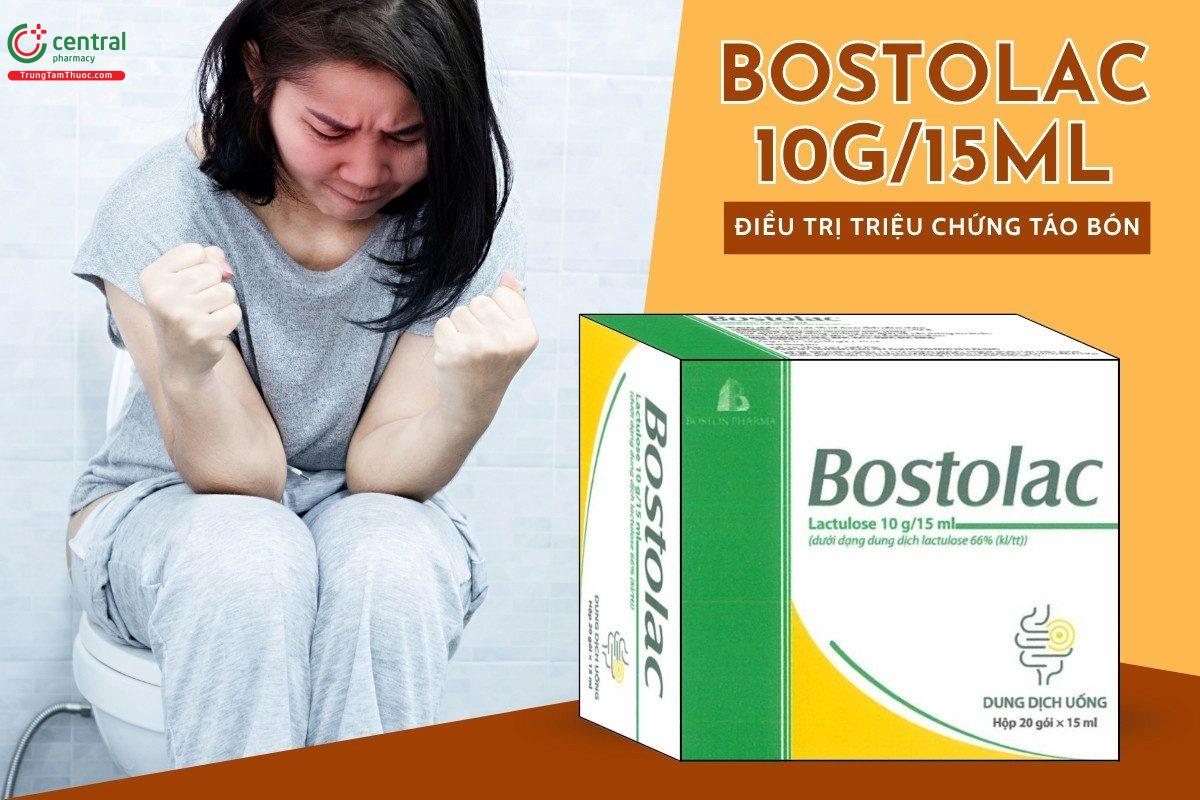 Thuốc Bostolac 10g/15ml điều trị triệu chứng táo bón