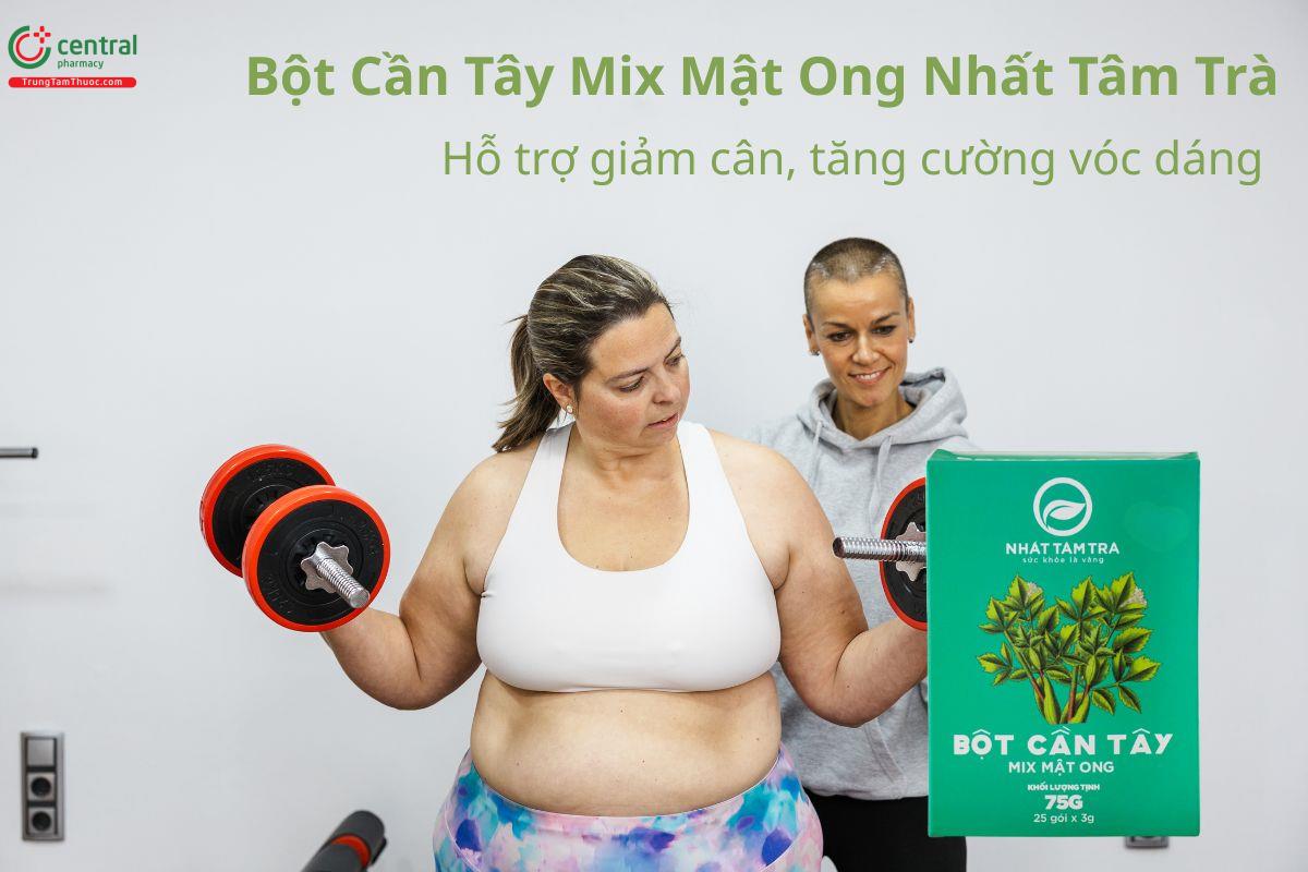 Bột Cần Tây Mix Mật Ong Nhất Tâm Trà giảm cân, tăng cường vóc dáng