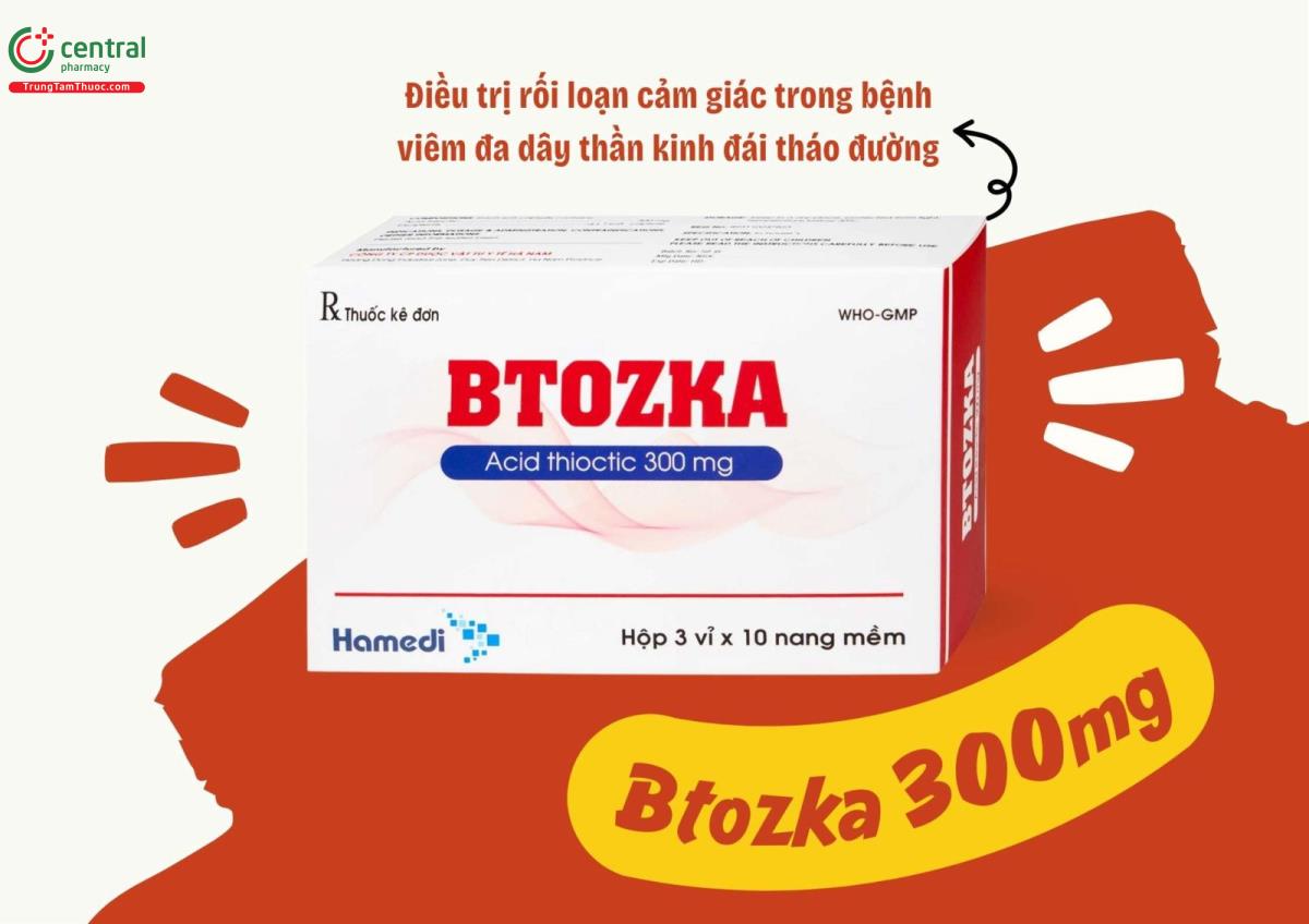 Chỉ định của thuốc Btozka 300mg