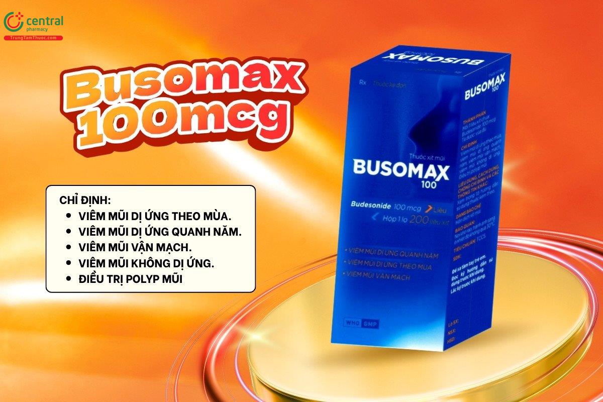 Chỉ định của thuốc Busomax 100mcg