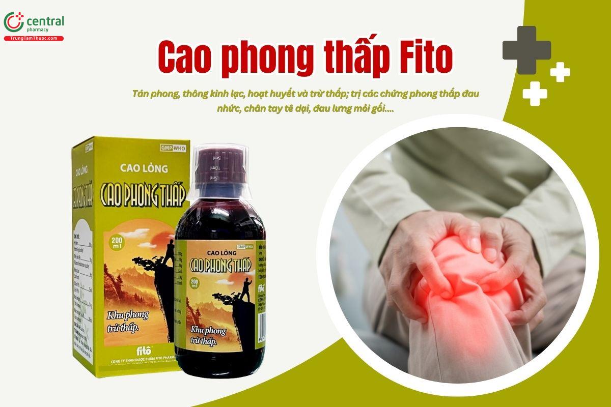 Thuốc Cao phong thấp Fito tán phong, thông kinh lạc, hoạt huyết