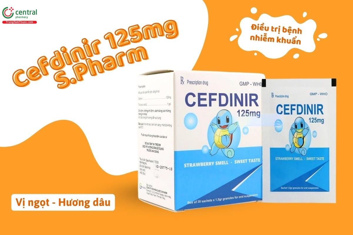 Thuốc Cefdinir 125mg S.Pharm điều trị bệnh nhiễm khuẩn