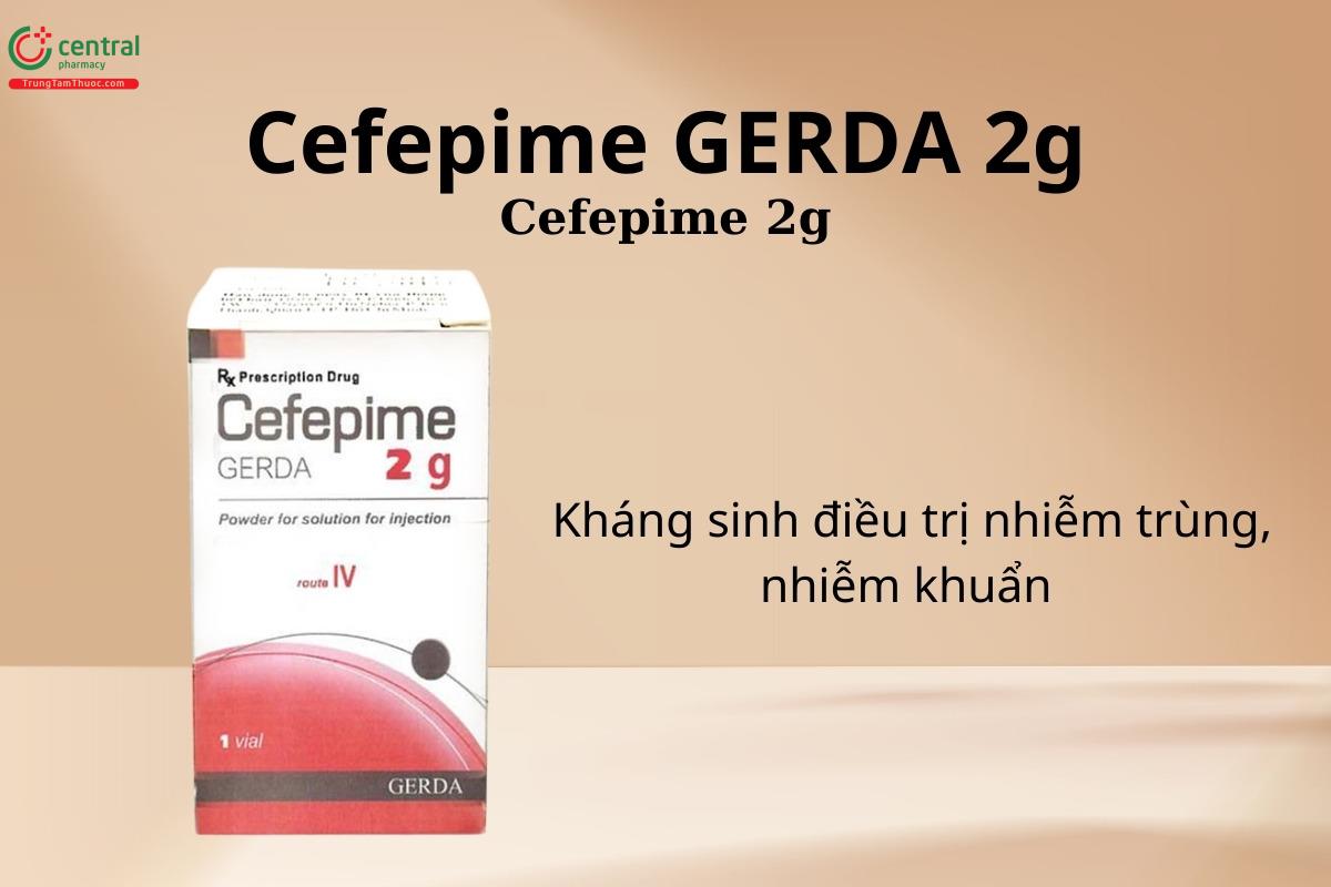 Thuốc Cefepime Gerda 2g