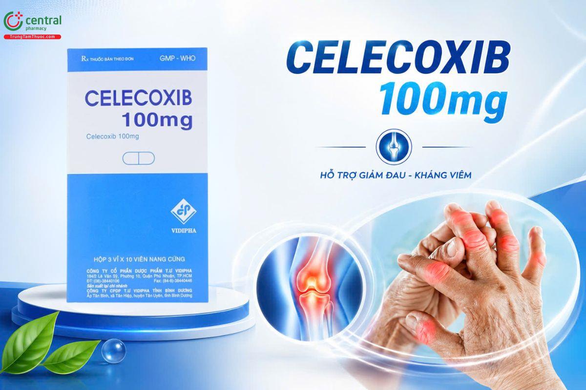 Thuốc Celecoxib 100mg Vidipha giảm đau, chống viêm do thoái hóa và viêm khớp