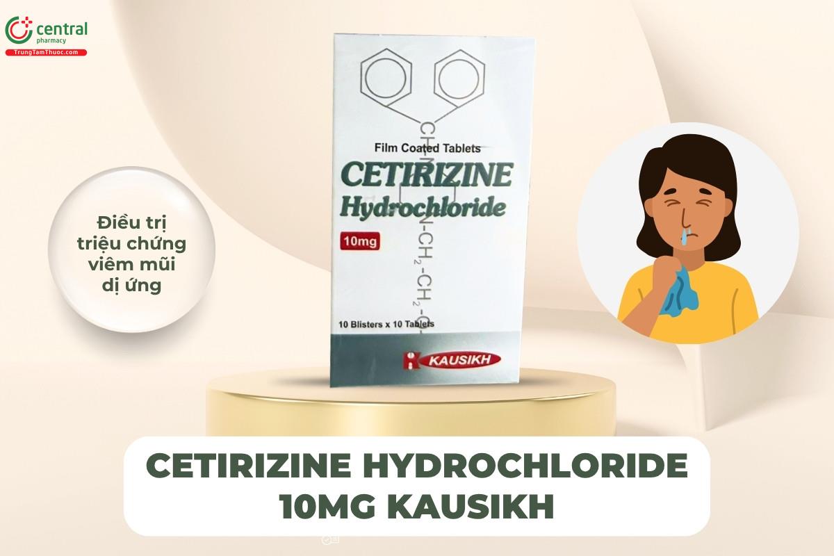 Chỉ định của thuốc Cetirizine Hydrochloride 10mg Kausikh