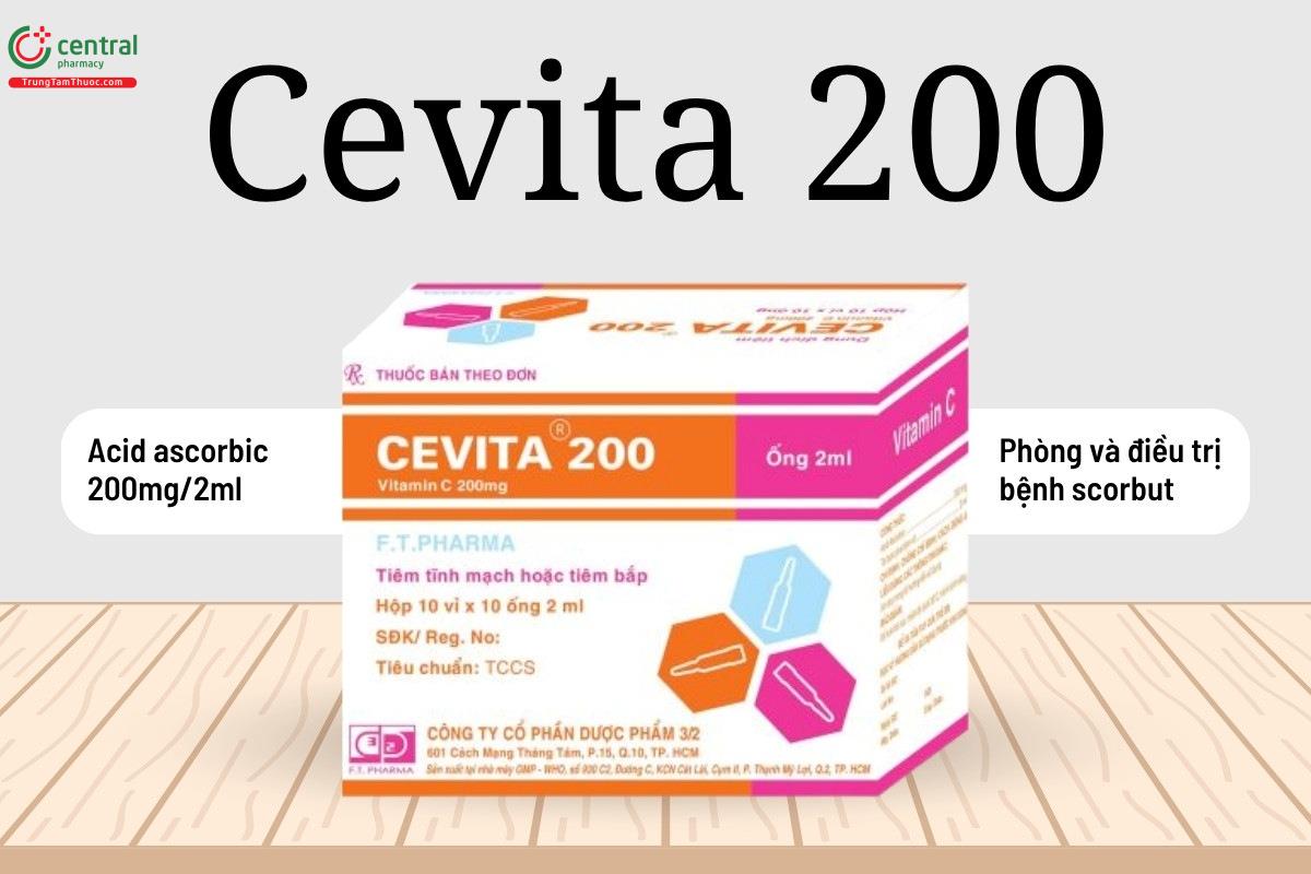Tác dụng của thuốc Cevita 200