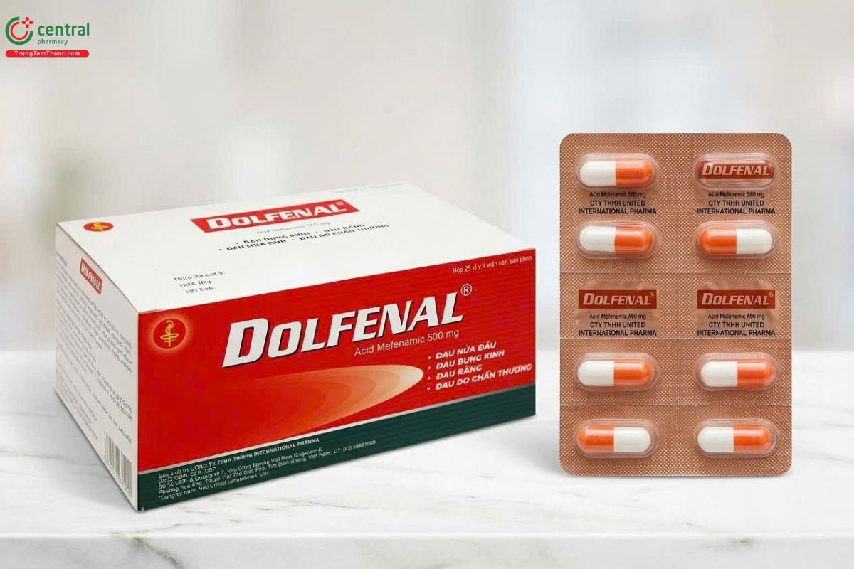 Thuốc chữa đau bụng kinh Dolfenal 500mg