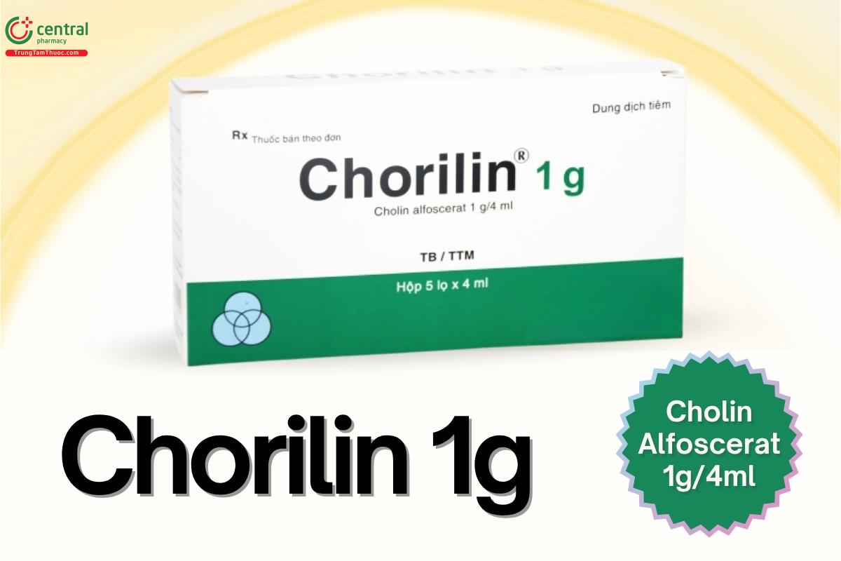 Thuốc Chorilin 1g có chứa thành phần Cholin Alfoscerat