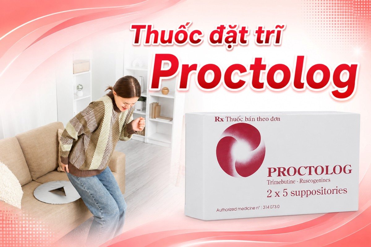 Thuốc đặt Proctolog giúp teo búi trĩ hiệu quả