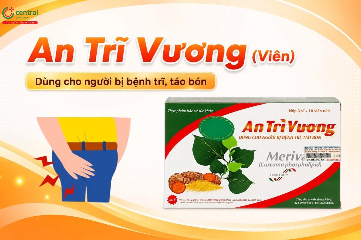An Trĩ Vương hỗ trợ điều trị trĩ 