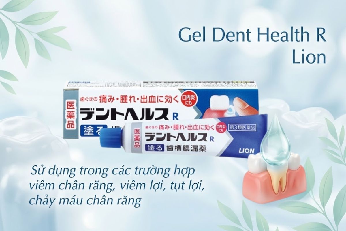 Gel Dent Health R Lion giúp phục hồi mô nướu