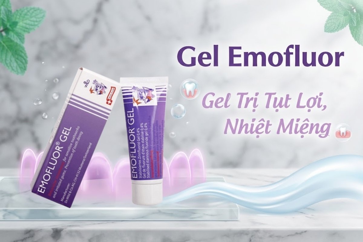 Gel Emofluor sử dụng cho người bị tụt lợi, mòn men răng