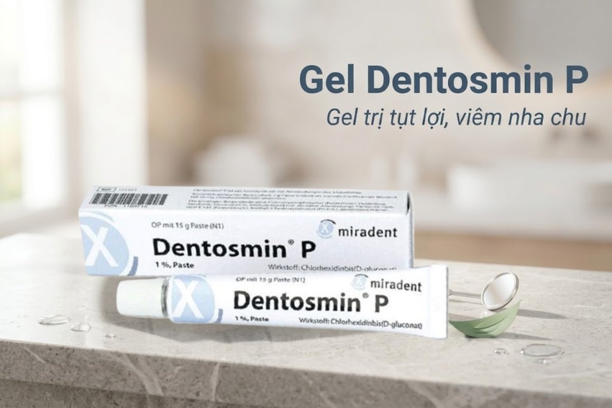 Gel Dentosmin P sử dụng cho người bị viêm nha chu