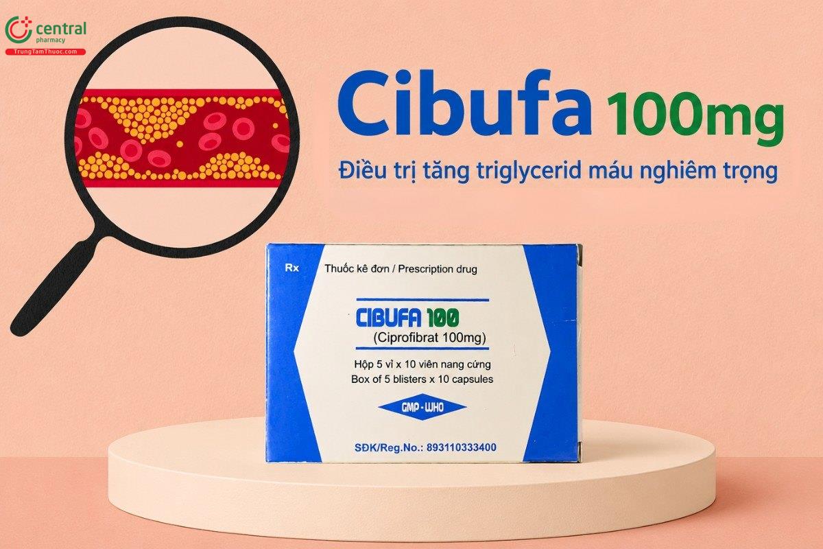 Chỉ định của thuốc Cibufa 100mg