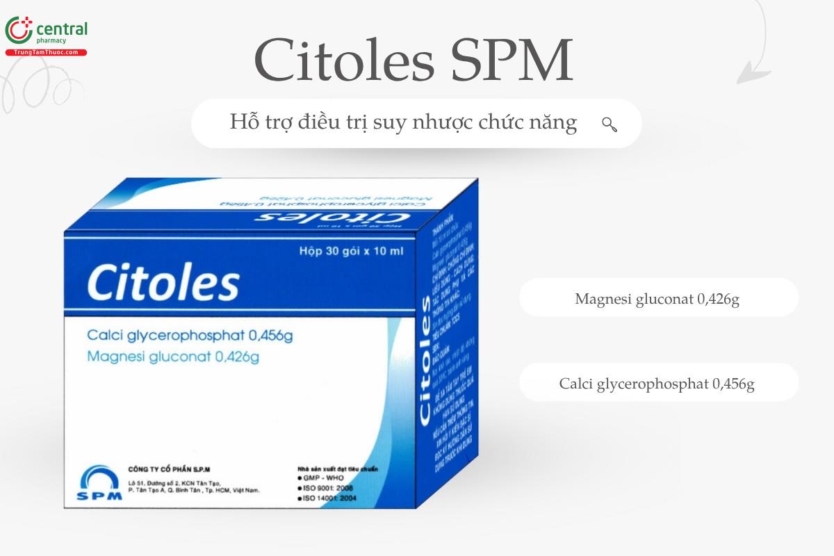 Chỉ định của thuốc Citoles SPM