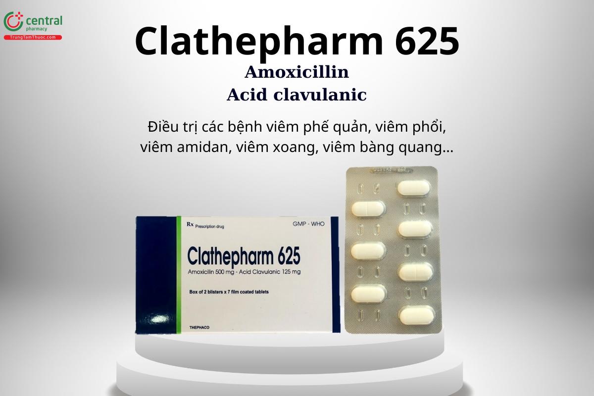 thuoc khang sinh clathepharm 625