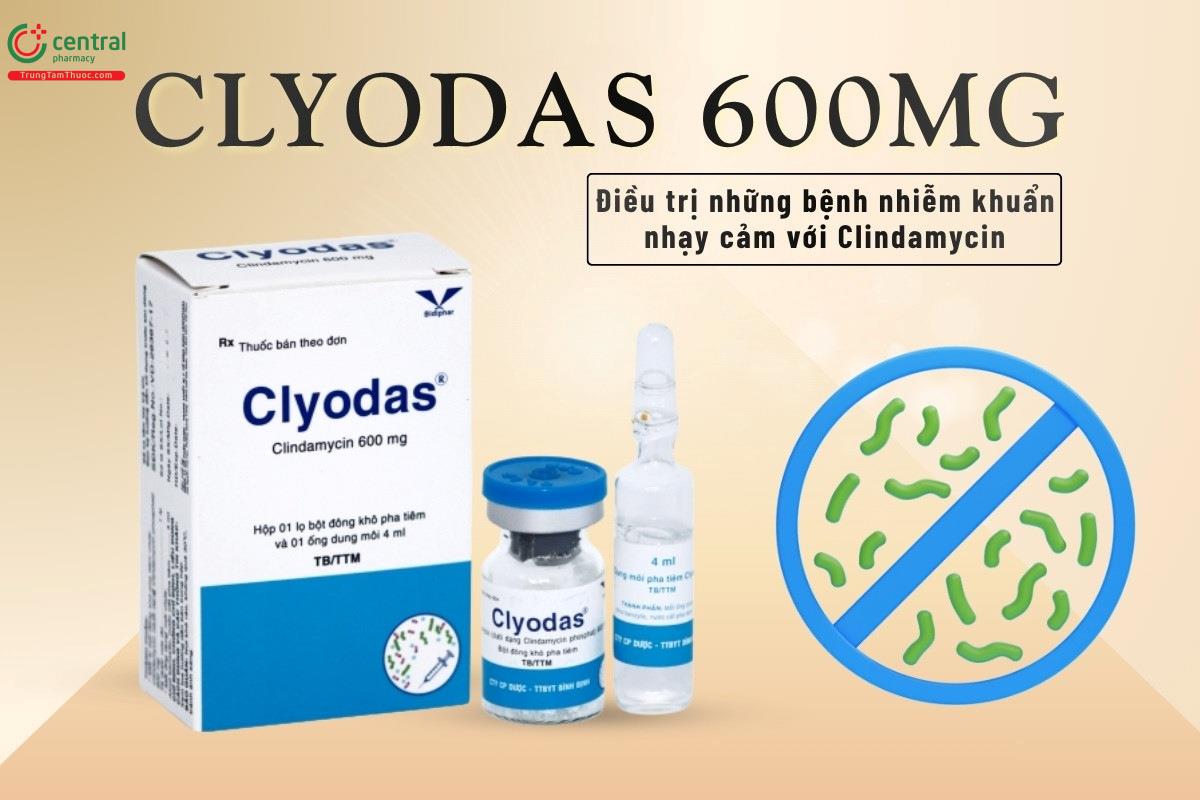 Chỉ định của thuốc Clyodas 600mg
