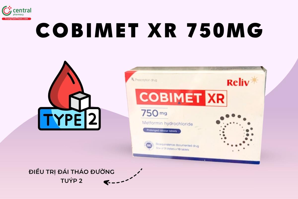 Chỉ định của thuốc Cobimet XR 750mg