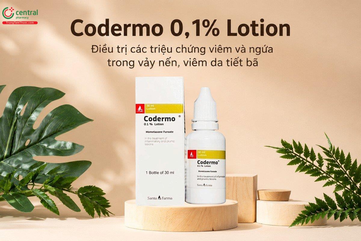 Chỉ định của thuốc Codermo 0.1% Lotion