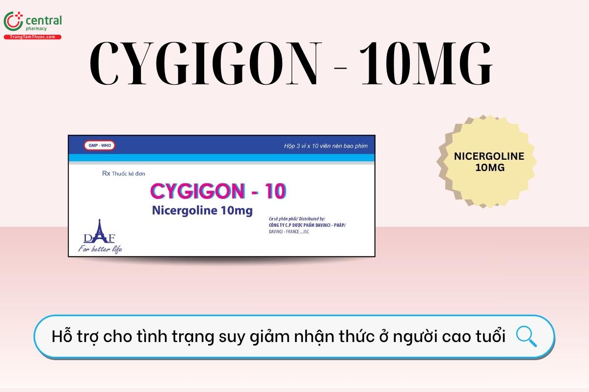 Chỉ định của thuốc Cygigon - 10mg