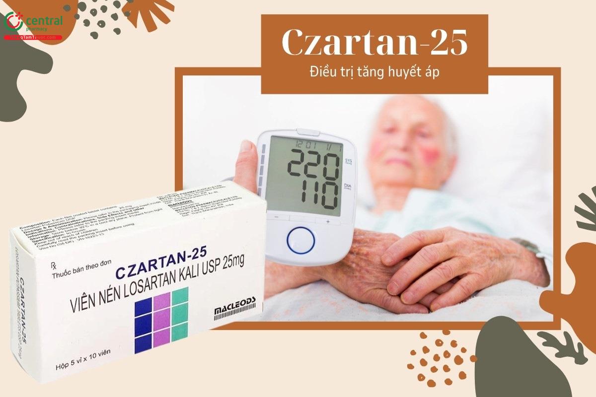 Czartan-25 là thuốc điều trị tăng huyết áp