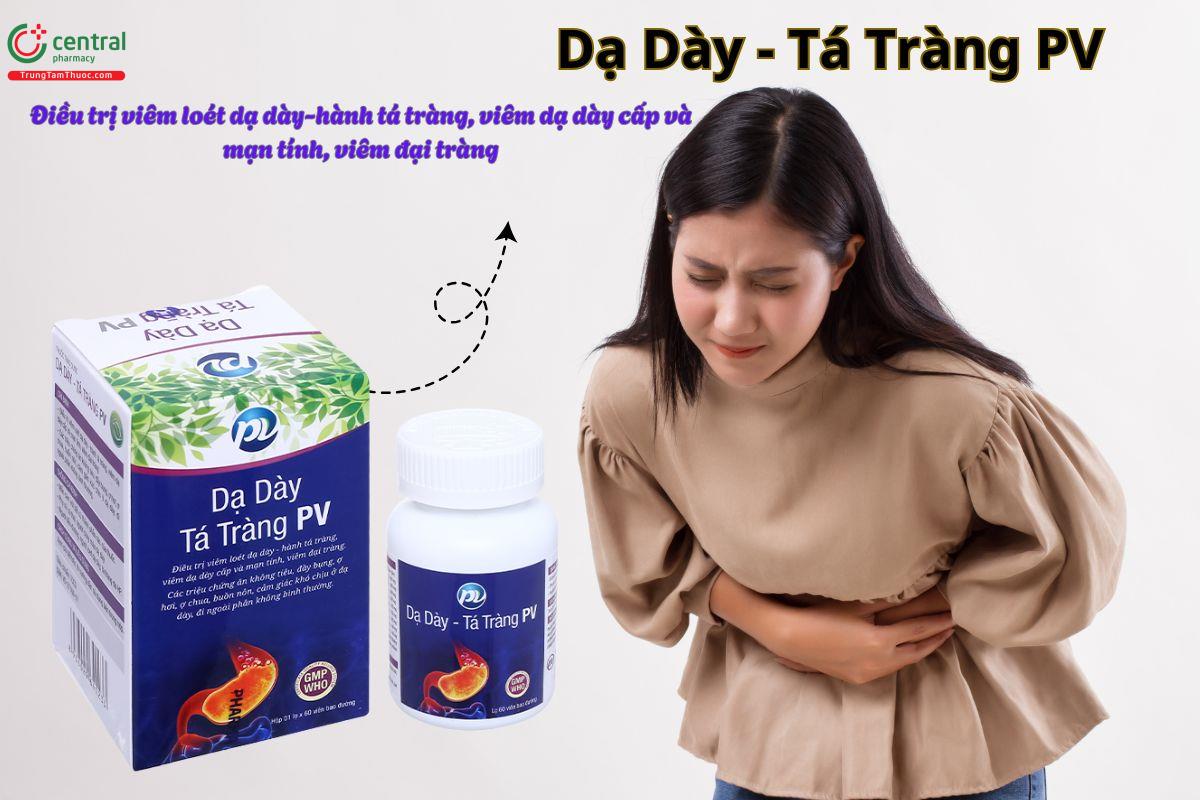 Thuốc Dạ Dày - Tá Tràng PV điều trị viêm loét dạ dày, hành tá tràng