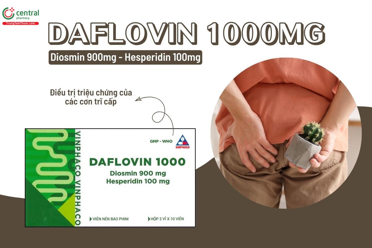 Chỉ định của thuốc Daflovin 1000mg