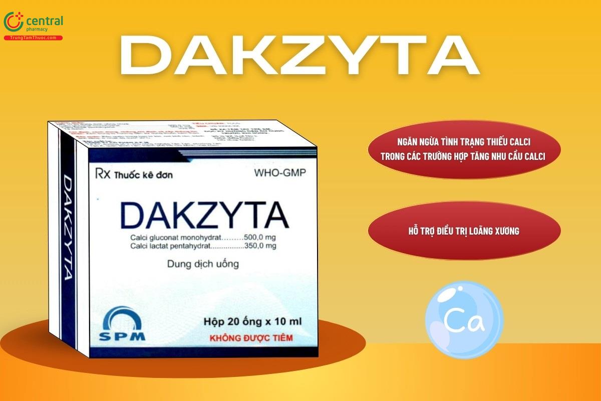 Chỉ định của thuốc Dakzyta