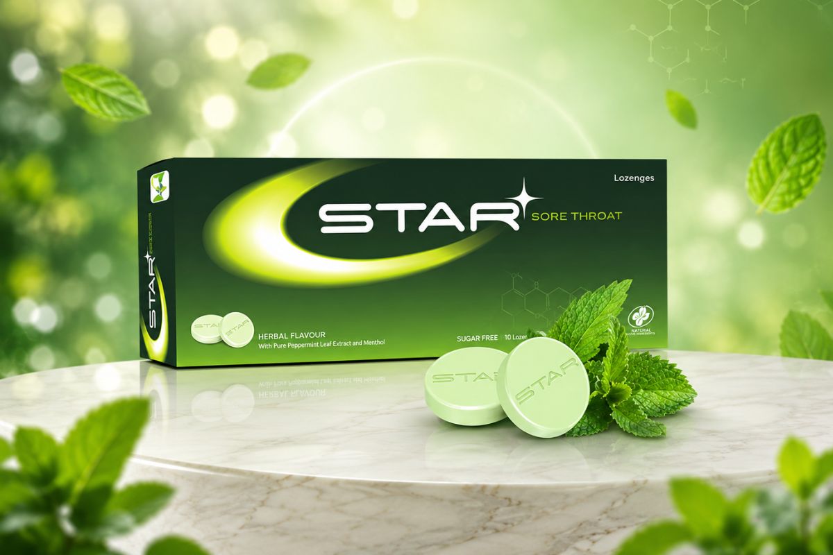 Viên ngậm giảm đau họng Star Sore Throat