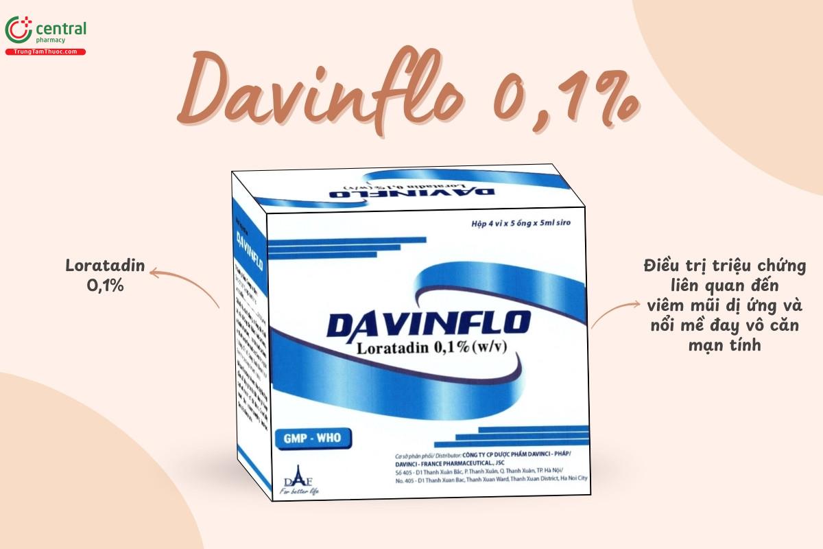 Tác dụng của thuốc Davinflo 0,1%