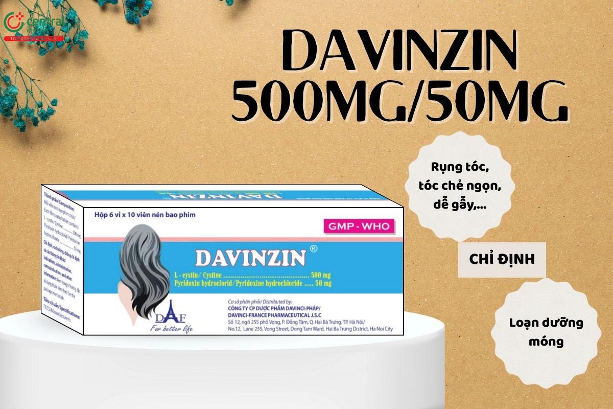 Chỉ định của thuốc Davinzin 500mg/50mg