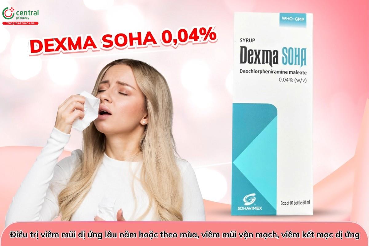 Tác dụng của thuốc Dexma Soha 0,04%