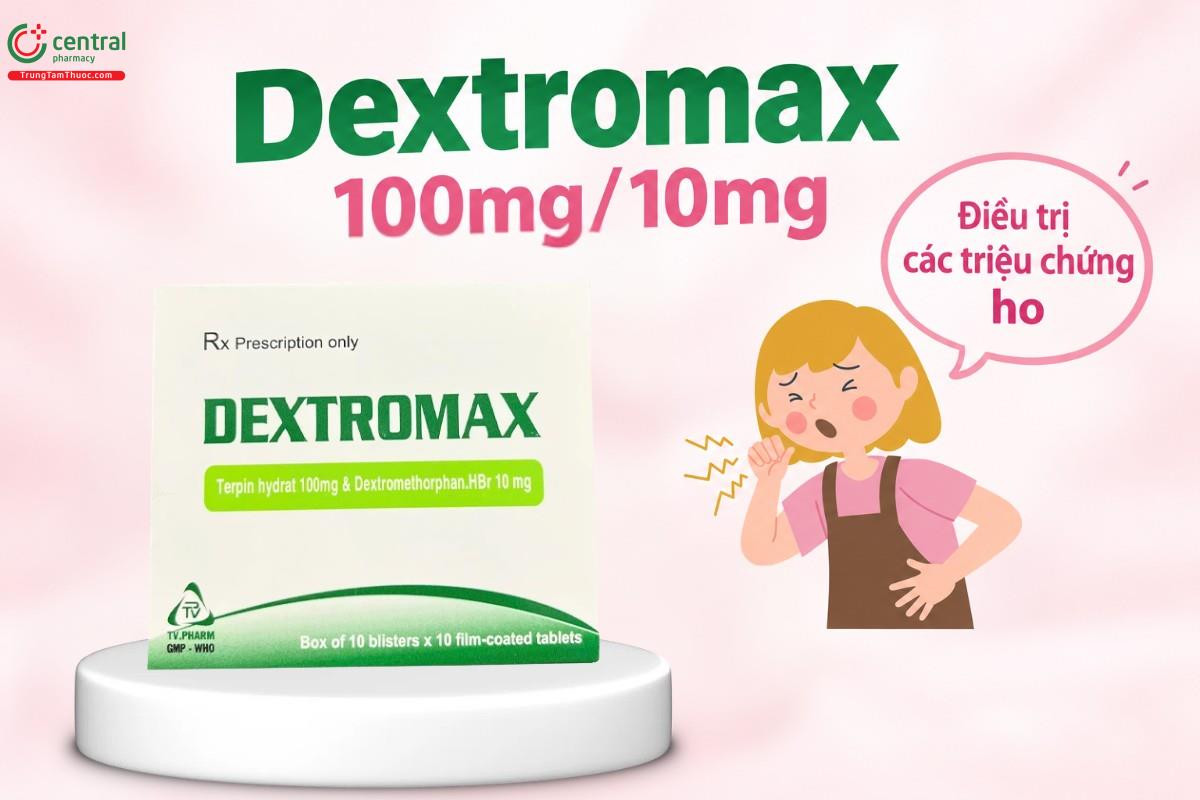 Chỉ định của thuốc Dextromax 100mg/10mg